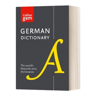 英文原版 Collins Gem German Dictionary 12th edition 柯林斯袖珍德语词典 英文版 进口英语原版书籍