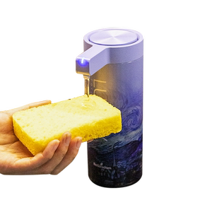 智能感应洗手液机洗洁精机叶子蓝