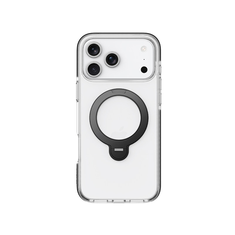 VOKAMO沃咔曼晶透系列适用iphone17pro手机壳2026新款带支架苹果17保护套磁吸透明17Promax硅胶Air高级感外壳