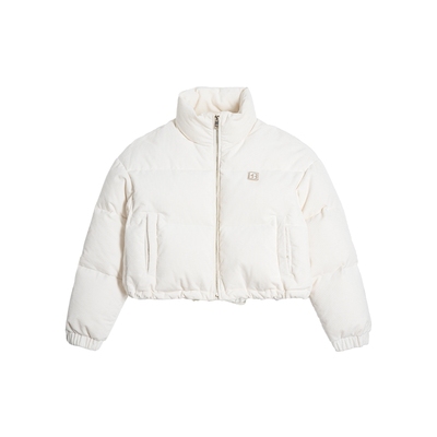 CALLEDBACK白色短款羽绒服