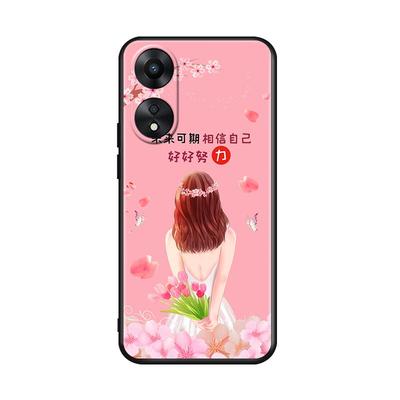 luckrider适用于OPPOA58手机壳oppea58保护套poopa58防摔OPPOA58软套PHJ110彩绘 a58钢化膜poopa58磨砂oppa58