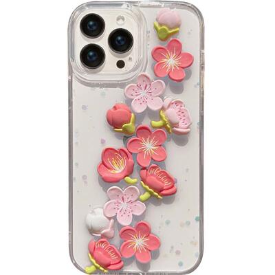 【爆闪闪粉】桃花朵朵原创手机壳
