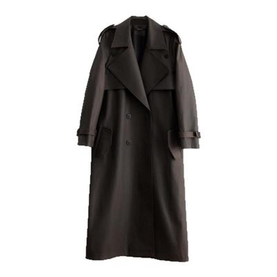 OUTCiRCS双排扣工装翻领风衣秋冬