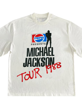 Michael Jackson迈克尔杰克逊美式短袖T恤vintage古着男女半袖潮