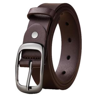 啄木鸟皮带女真皮针扣腰带时尚百搭休闲裤带潮牌牛皮裤带女款