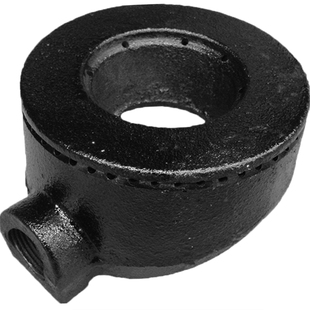 商用燃气煲仔炉头铸铁防堵炉芯液化气炉心配件铁圆形灶头文火灶芯