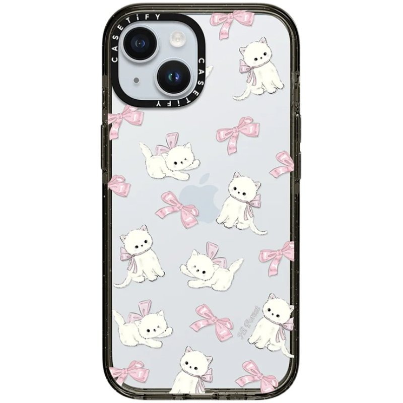 CASETiFY 森林早报系列 蝴蝶结小猫 适用于苹果iPhone17ProMax/17Pro/16ProMax/16Pro/华为Mate60系列手机壳