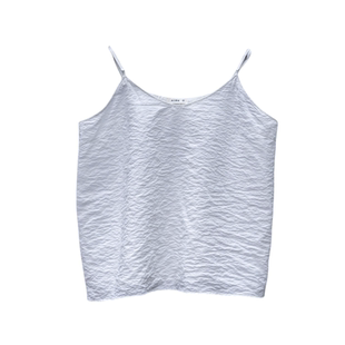 雨文她城原创女夏季清凉干丝可调节肩带吊带百搭宽松米白色背心