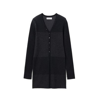 【张娜拉同款】Millo Archive多层纽扣针织开衫女修身打底衫中长