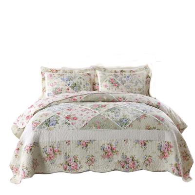 美式纯棉高档床盖四件套欧式被套