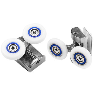 淋浴房滑轮老式推拉门滑轮玻璃移门滑轮推拉门轨道滑轮浴室滚轮