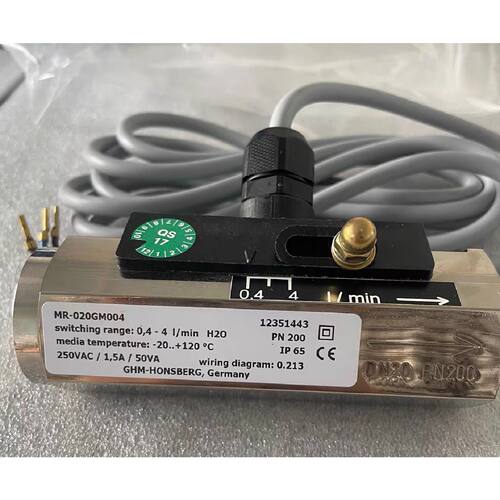 议价德国HONSBERG流量开关MR020GM004库存1个维修