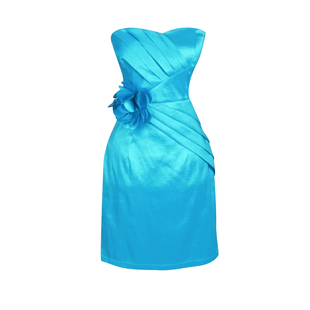 2025伴娘礼服 年会晚礼服短款晚装宴会修身抹胸优雅小礼服裙