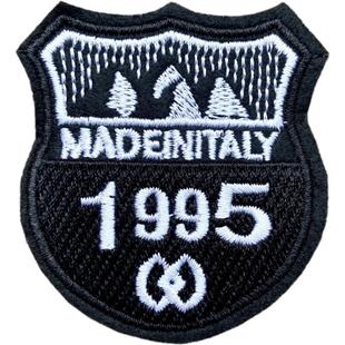 自粘布贴羽绒服破洞裤补丁贴衣服贴黑色徽章儿童补丁免缝修补无痕