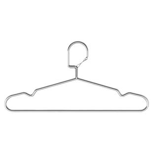 衣架不锈钢防风衣架弹簧钩实心加粗衣架阳台防盗网穿孔升降晾衣架