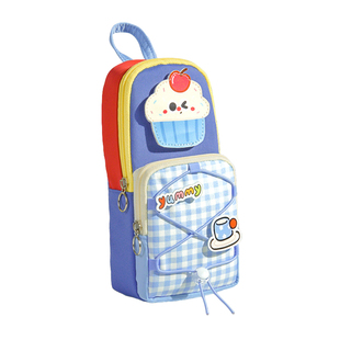 可立式笔袋女生高颜值2026复古ins风文具盒女孩款简约大容量铅笔盒小学生文具收纳袋小众不撞款痛包笔袋