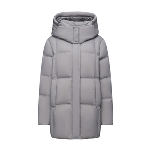 雪中飞中年人妈妈羽绒服女中长款冬季面包服加肥加厚大码冬装外套