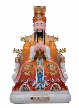 鸿福玉皇大帝王母娘娘神像摆件