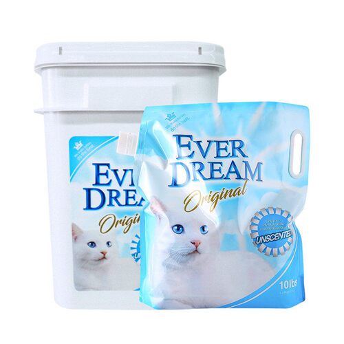 蓝梦钠基矿砂低尘活性炭结团吸水膨润土猫咪用品30斤猫沙紫梦粉梦