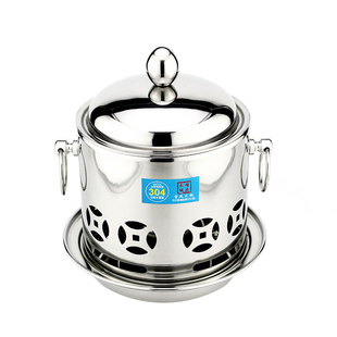 宇铭祥304不锈钢酒精小火锅环保油自助火锅店火锅炉家用一人一锅