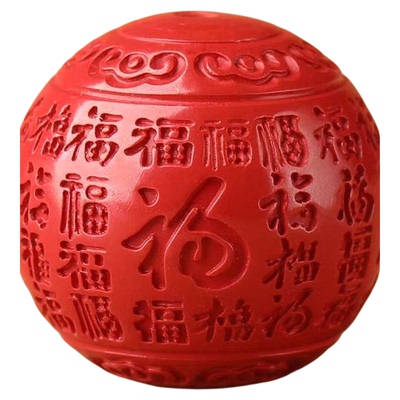 保真朱砂百福珠红砂散珠