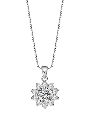 YINNY璀璨莫桑石纯银女神项链