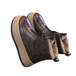 女童雪地靴2025冬季新款中大童大棉靴子儿童加绒短靴防滑小女孩