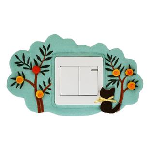 手工开关套布艺插座保护套开关罩壁火开关贴简约现代创意(憧憬)