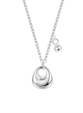 s999足银小银坨子福袋项链女