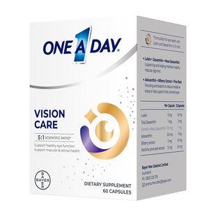拜耳OneADay耀眼宝叶黄素成人护眼胶囊蓝莓越橘玉米黄质保护视力