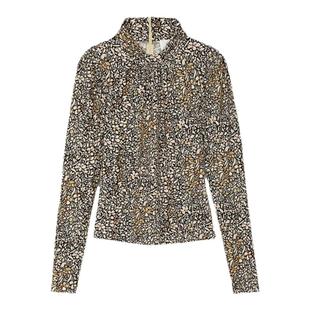 bash春季衬衣法式小碎花长袖修身显瘦气质女士上衣衬衫1H24SHIN