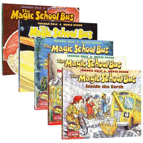 华研原版 神奇校车系列5册 英文原版绘本 The Magic School Bus 神奇校巴 英文版儿童科普图画书 正版进口科普读物