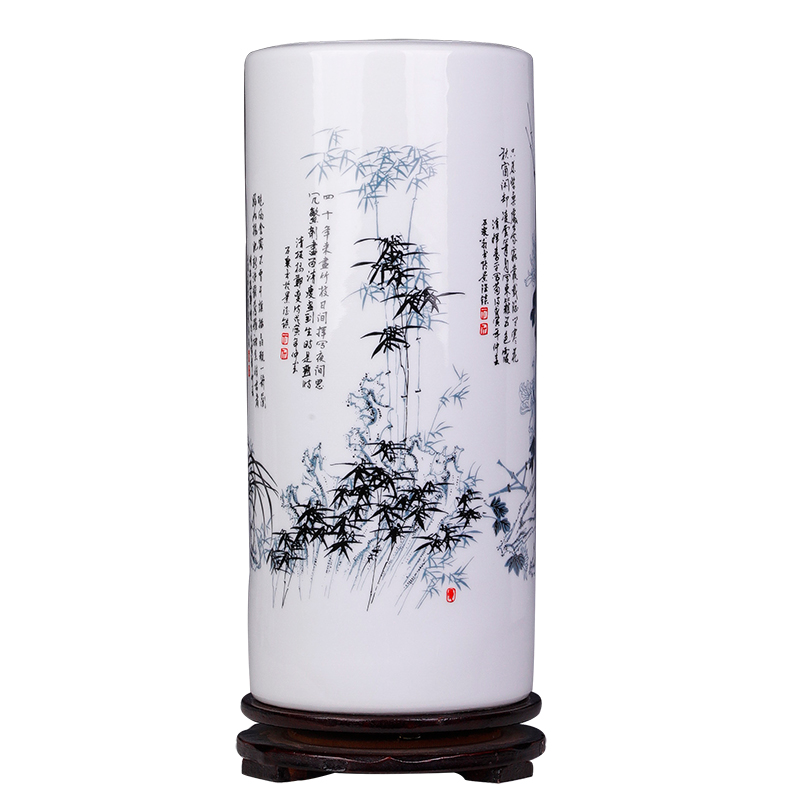富贵竹花瓶水培中式水养竹子大瓷瓶客厅插花装饰景德镇陶瓷器摆件