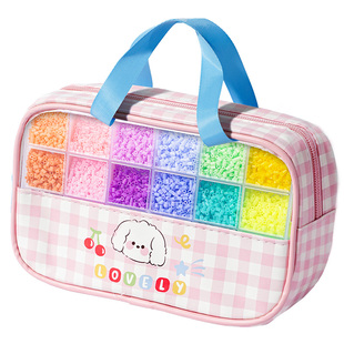 小伶玩具拼豆材料包全套工具儿童手工diy融合豆立体拼豆专用熨斗6