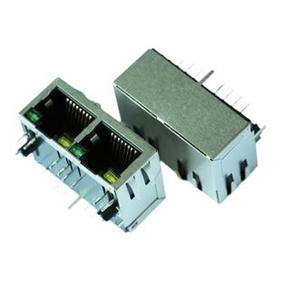 RJ45带千兆网络变压器双灯1*2双网口HR911130AG1159A01A支持出口