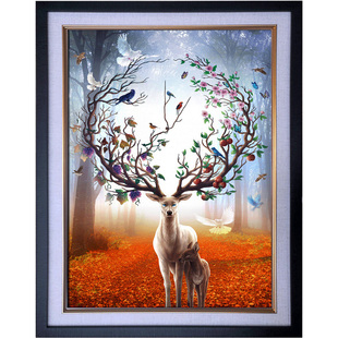 御贡坊1000片木质拼图定制500智力动漫玩具动物凤凰鸟 比翼双飞