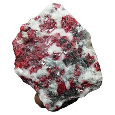 朱砂矿标晶体cinnabar原石摆件