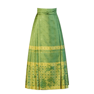 爱奇葩原创沁春花鸟明制马面裙女中式花鸟设计日常汉服半身裙