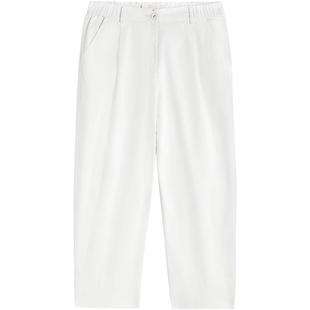 EXCEPTION例外女装春夏款裤子直门襟设计垂感宽松直筒九分裤女裤