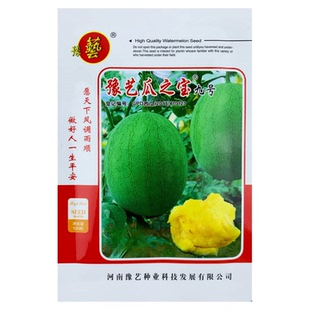 瓜之宝九号西瓜种子水果黄瓤西瓜种籽四季绿皮黄心麒麟瓜苗瓜种孑