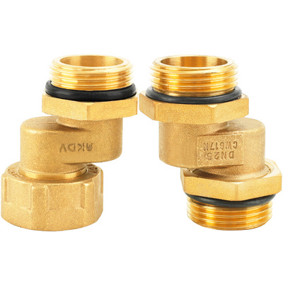 偏心内外牙活接接头全铜水管接头