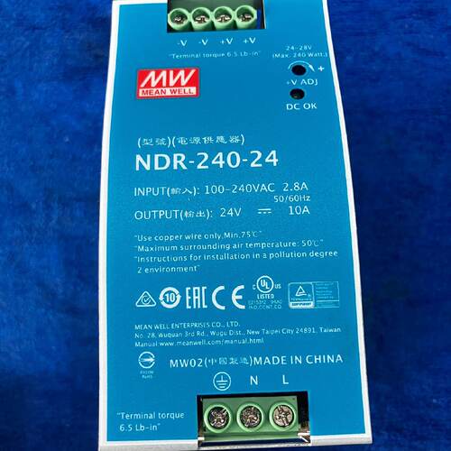 询价-MW明纬NDR24024开关电源几乎实物图