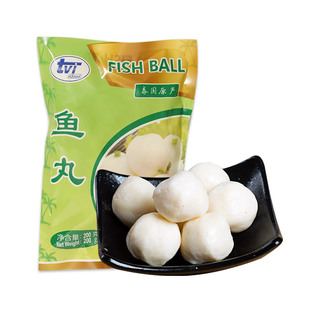 tvi泰国进口鱼蛋豆捞火锅食材麻辣烫关东煮实心鱼肉丸子冷冻鱼丸
