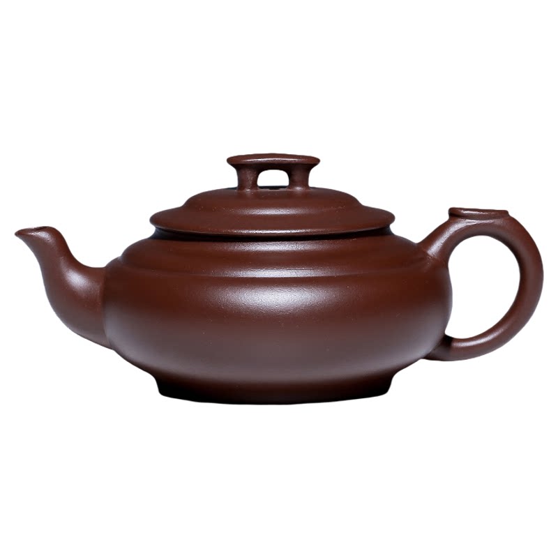 宜兴紫朱泥手工茶壶200ml