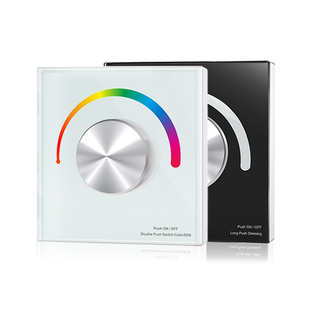 LED灯带调光控制器旋钮调色86面板开关三色RGB遥控线性灯驱动模块