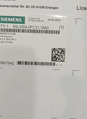 议价全新卡6SL3054-0FC31-1BA0-Z ZA01-Z Z-G01-02-03-04-05-06