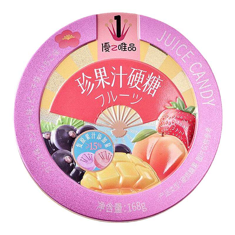 优之唯品珍果汁硬糖网红零食