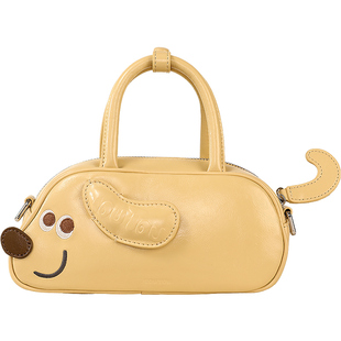 生日礼物TOUTOU面包小狗保龄球波士顿手提稀奇古怪斜挎包马年礼物