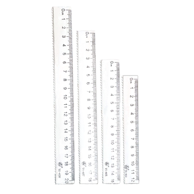 学生直尺波浪尺15cm透明尺20厘米