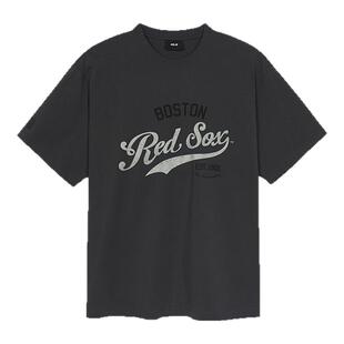 MLB官方 男女情侣学院风复古印花凉感T恤运动短袖夏季新款TSV05